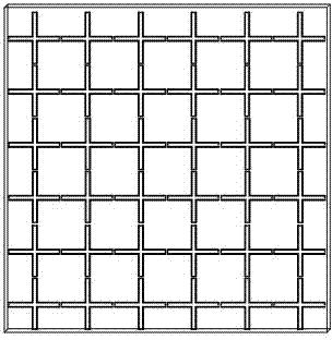 Super-matching wave-absorbing material formed by utilizing sheeted cross-shaped metal unit structure