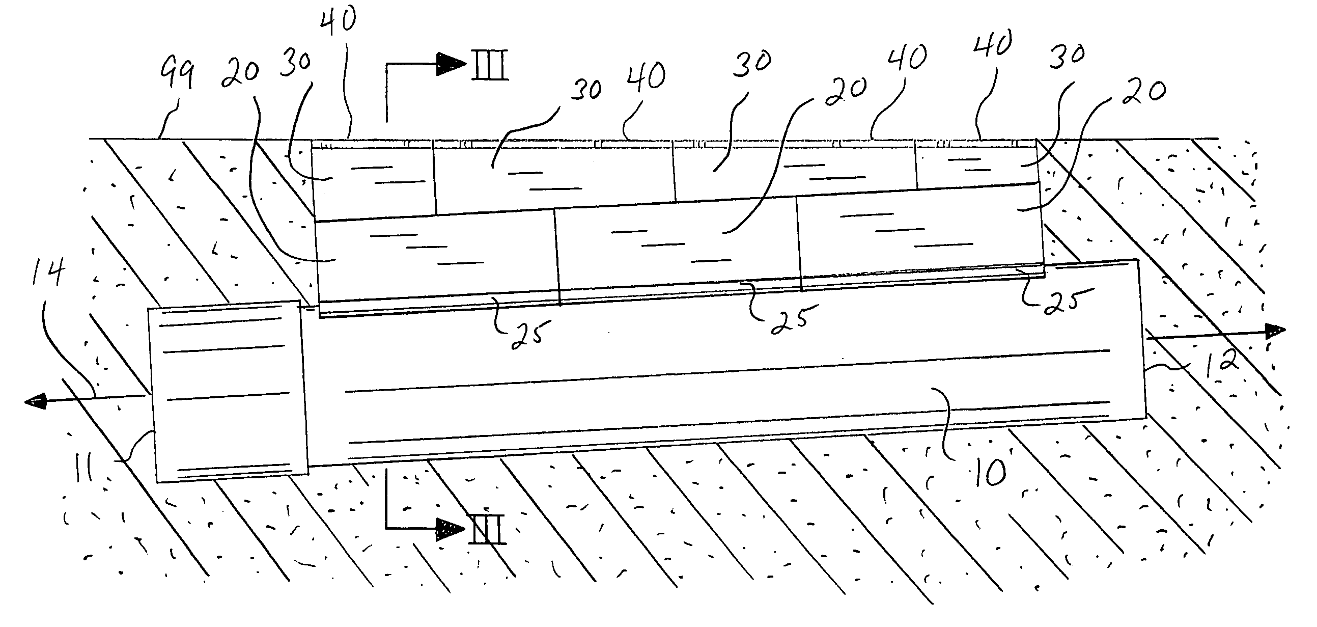 Modular slotted drain assembly