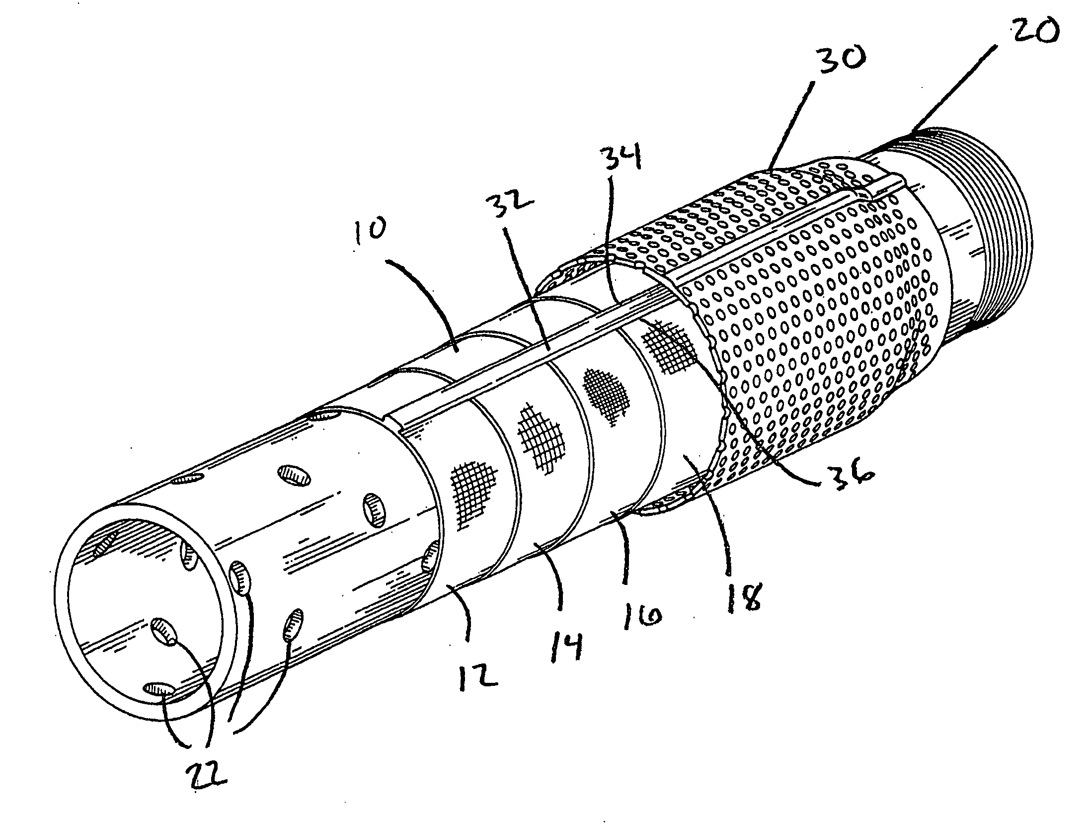 Particle control screen with depth filtration