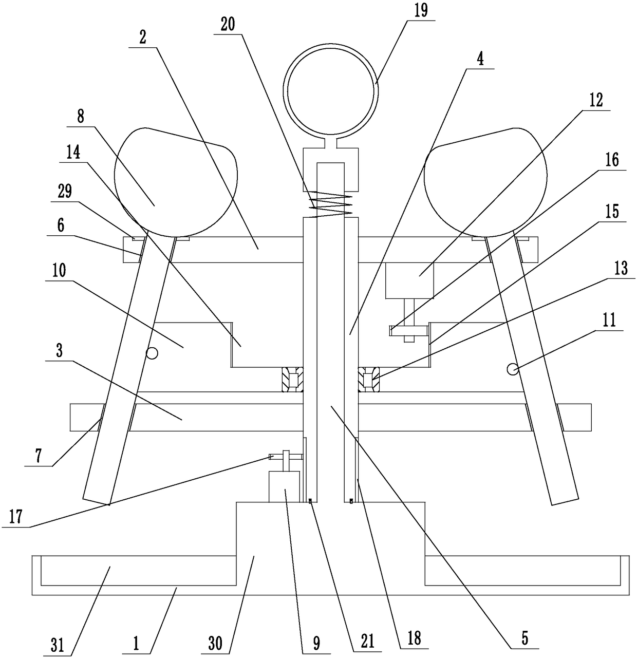 Rotatable volumetric flask rack and application method