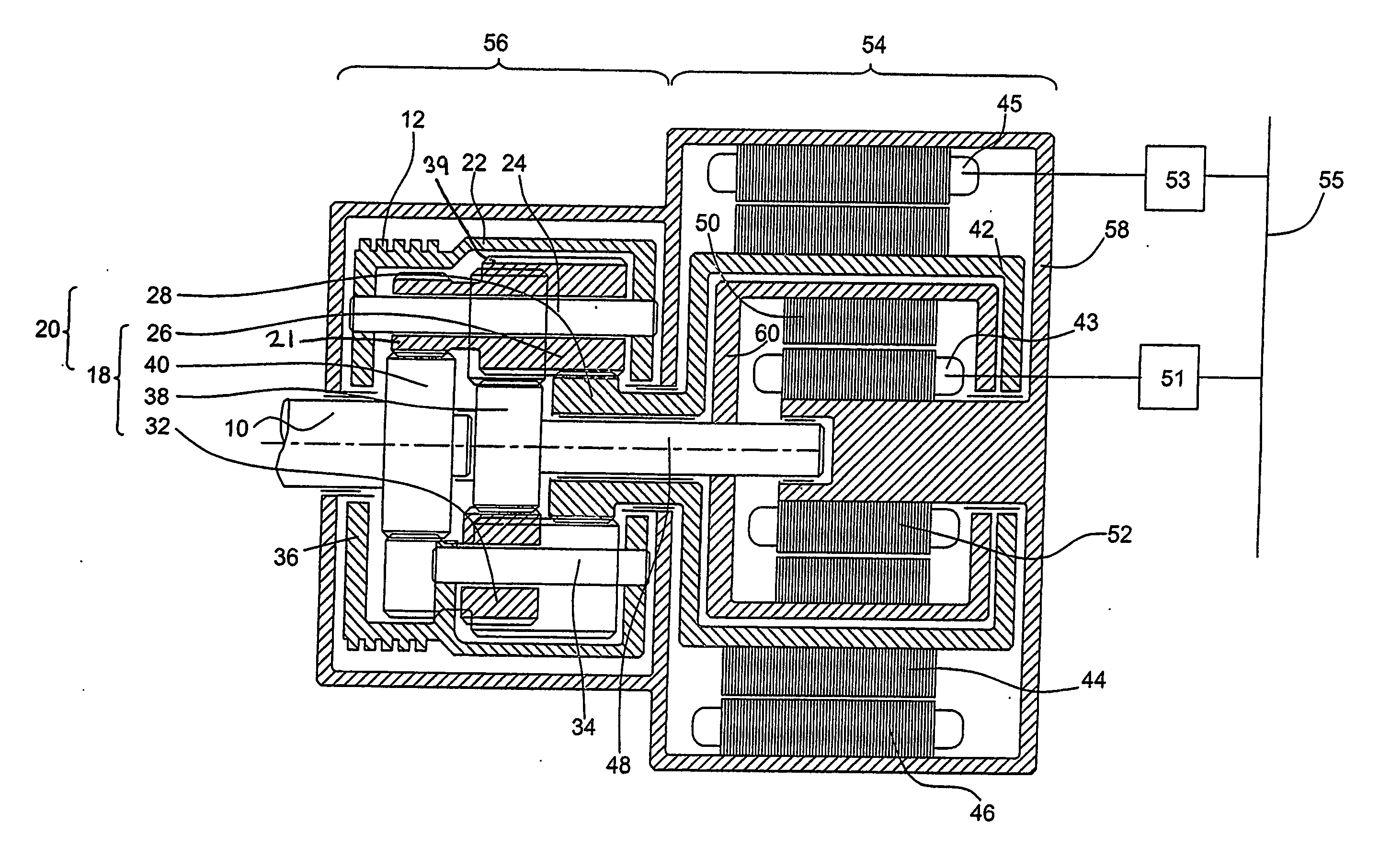 Four branch differential transmission systems