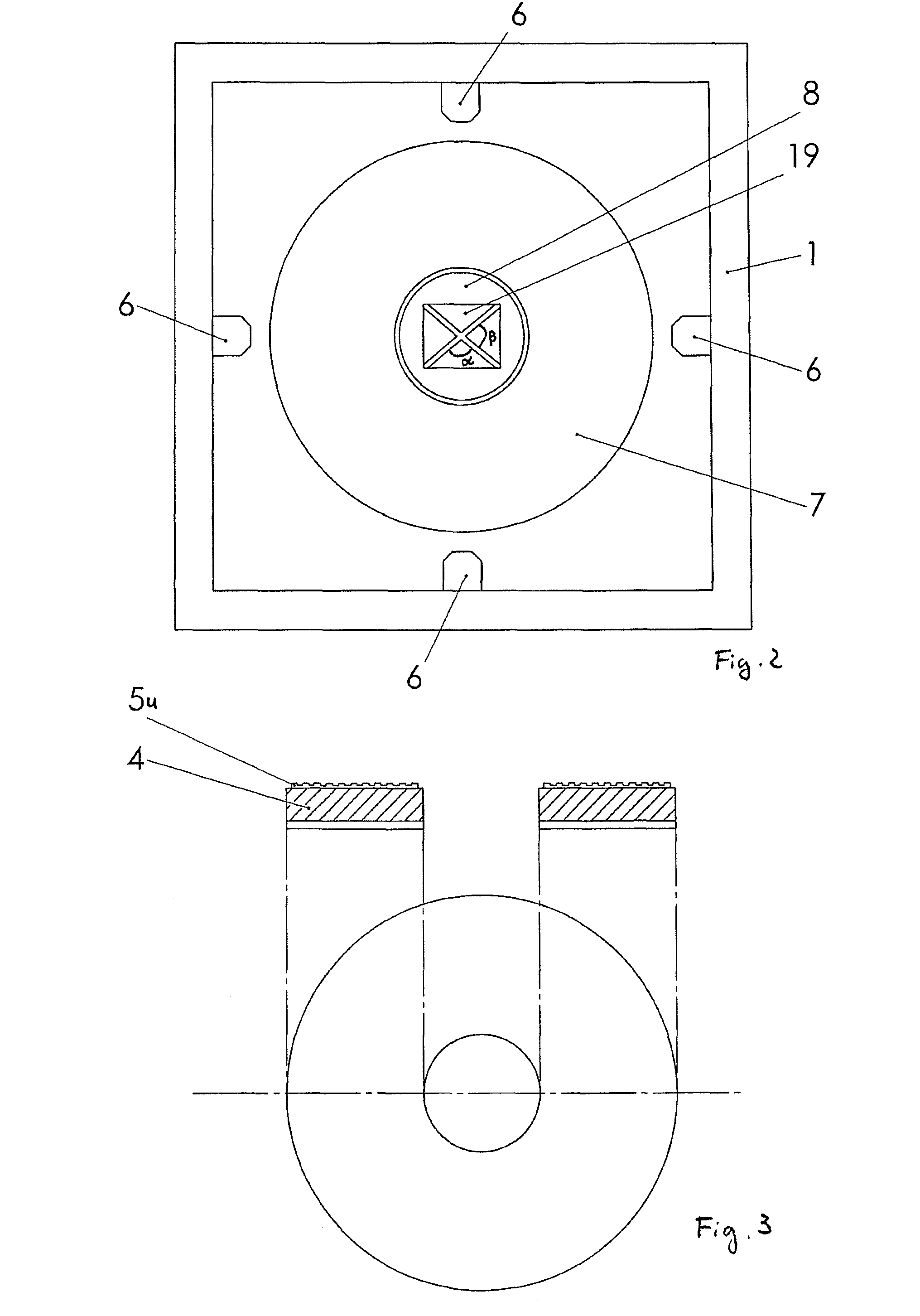 Method and device for producing a nanopatterned disc