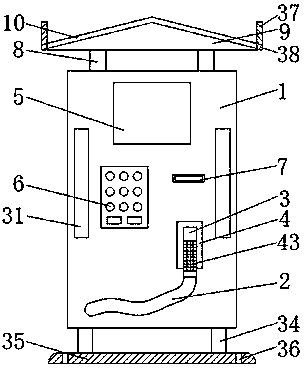 Charging pile for electric vehicles based on solar power generation