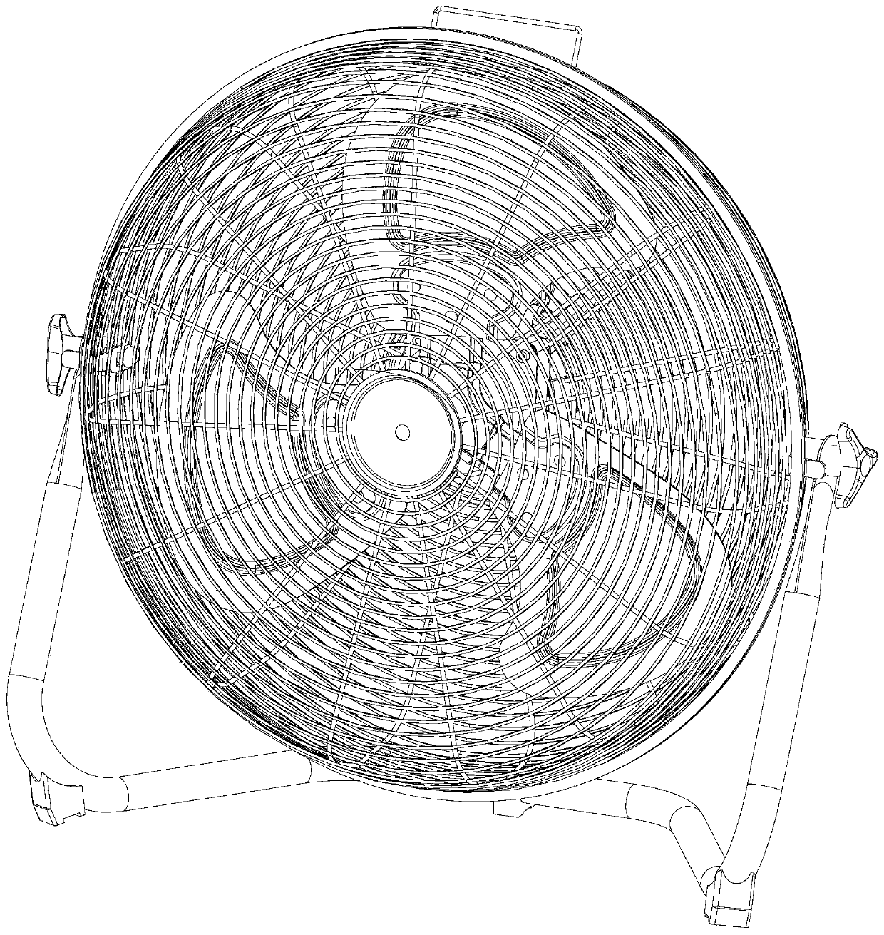 Climbing fan and assembly method thereof