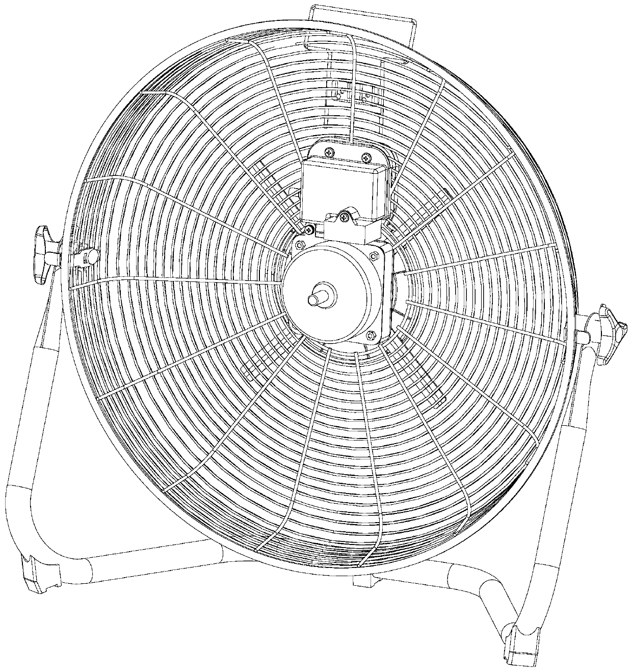 Climbing fan and assembly method thereof