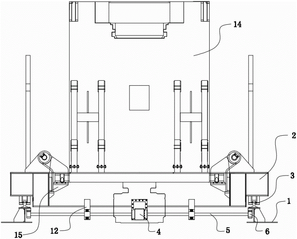 A bop transfer device suitable for deep sea floating drilling