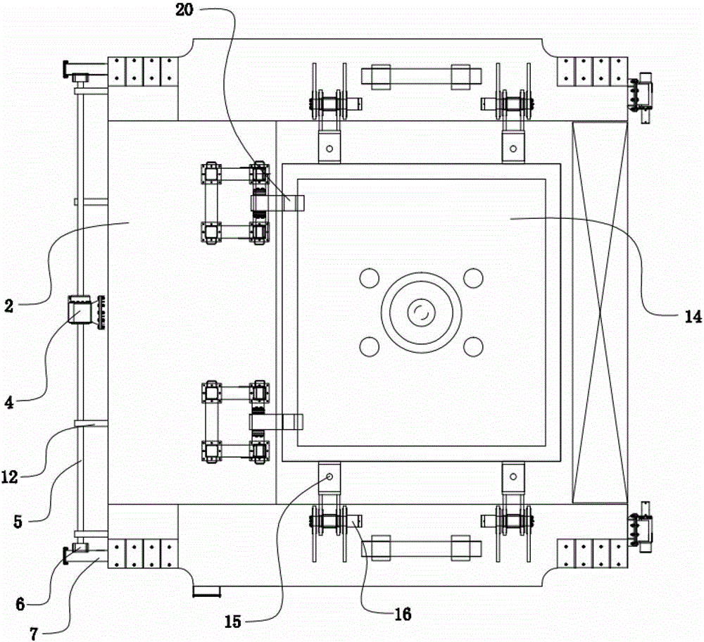 A bop transfer device suitable for deep sea floating drilling