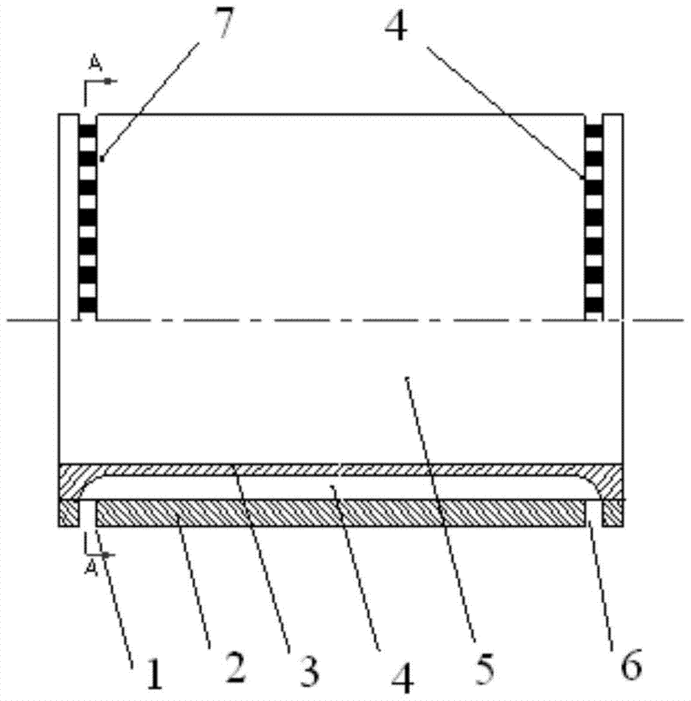 A high-pressure combustion chamber cooling jacket inlet and outlet structure and its processing method