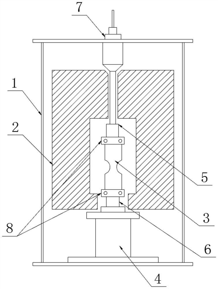 Asphalt stress and cracking temperature measuring device and measuring method