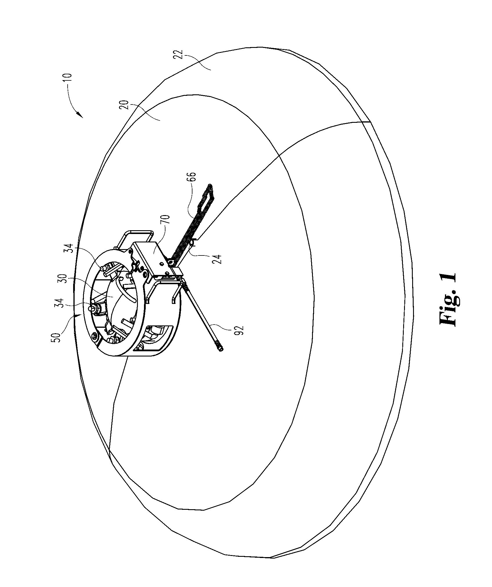 Pressure vessel safety lock apparatus