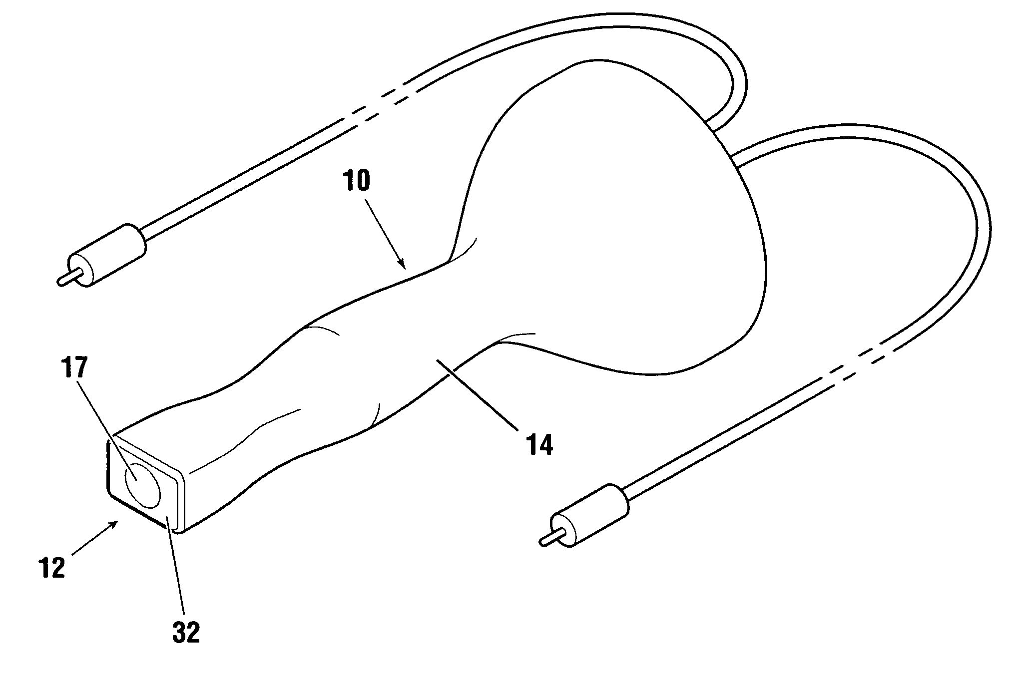 Hand-held imaging probe for treatment of states of low blood perfusion