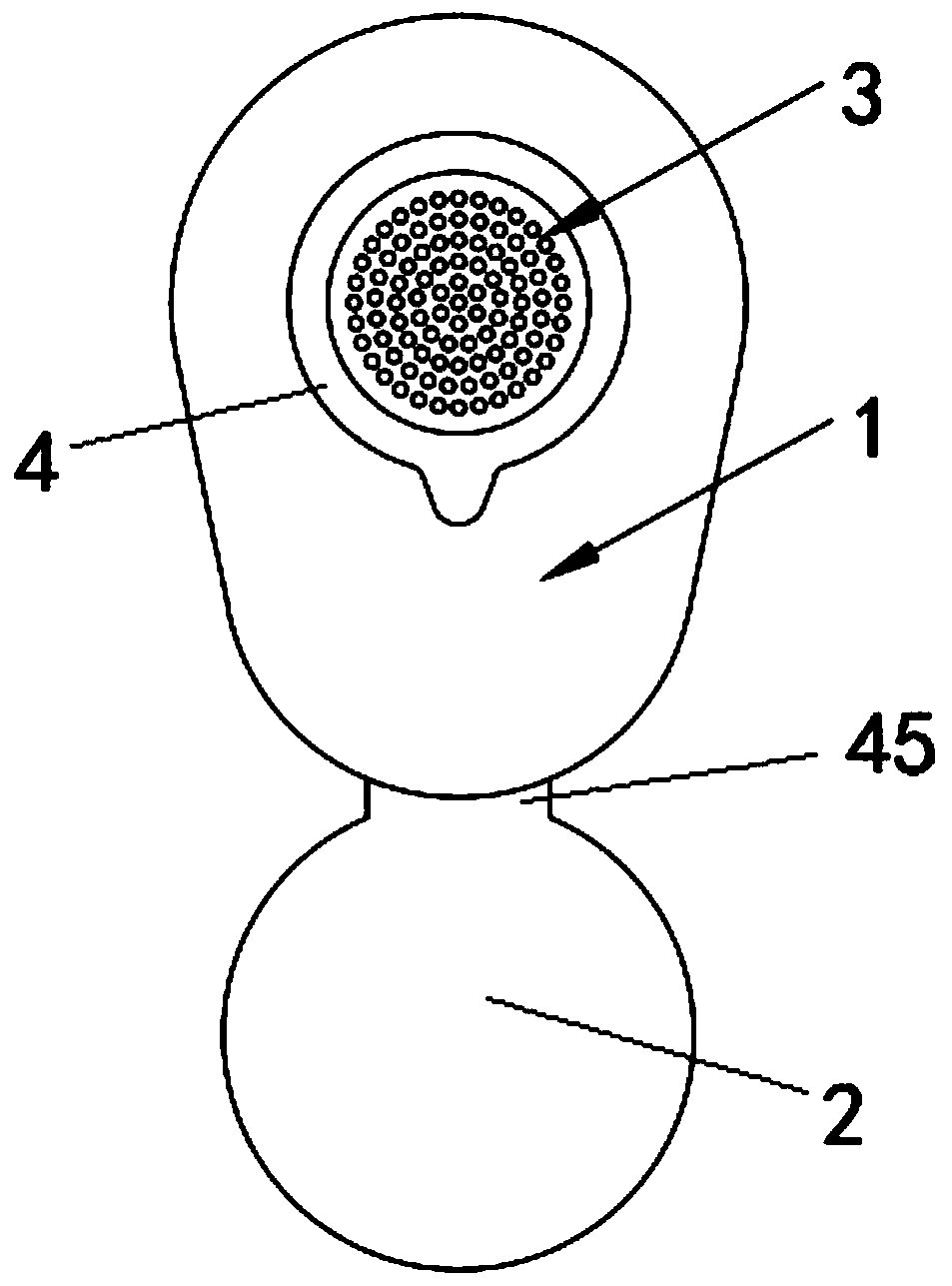 Electrode plate for collecting electroencephalogram signal of anesthesia depth monitoring equipment