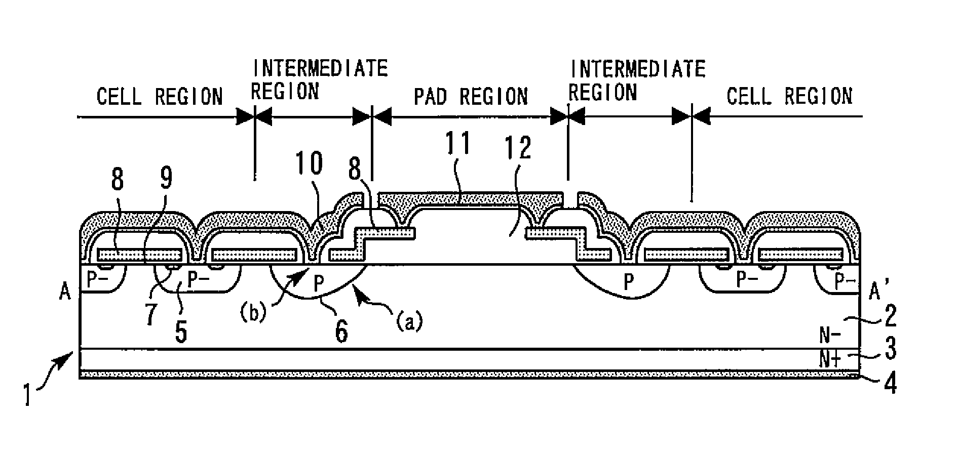 Semiconductor device having a variation lateral doping structure and method for manufaturing the same