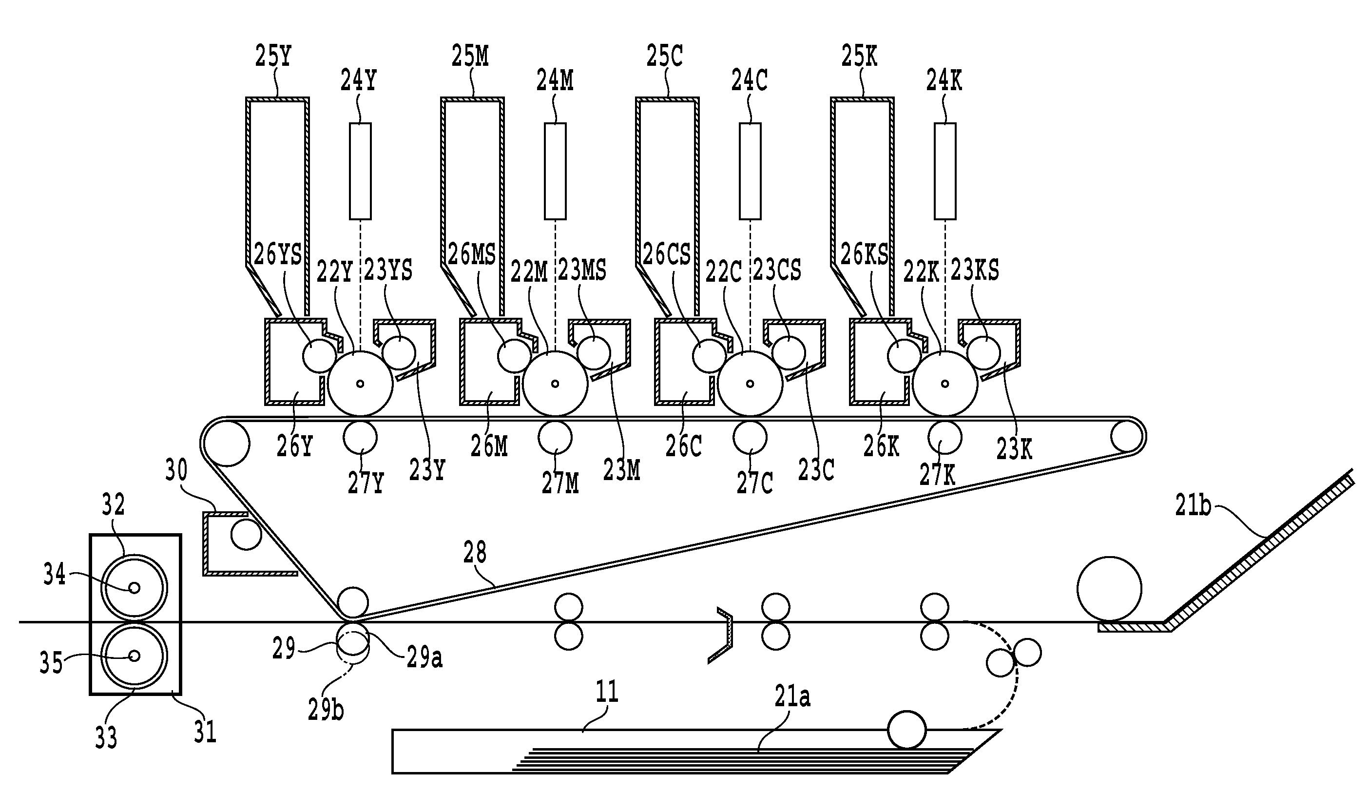 Color image forming apparatus and control method thereof