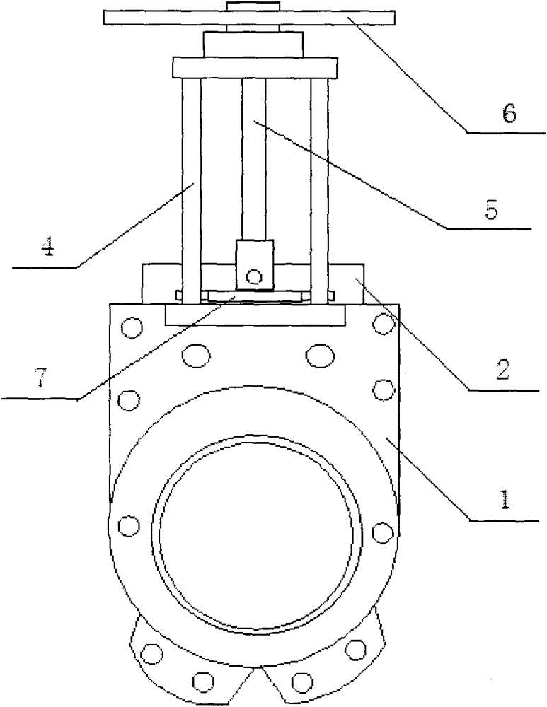 A long-life knife gate valve