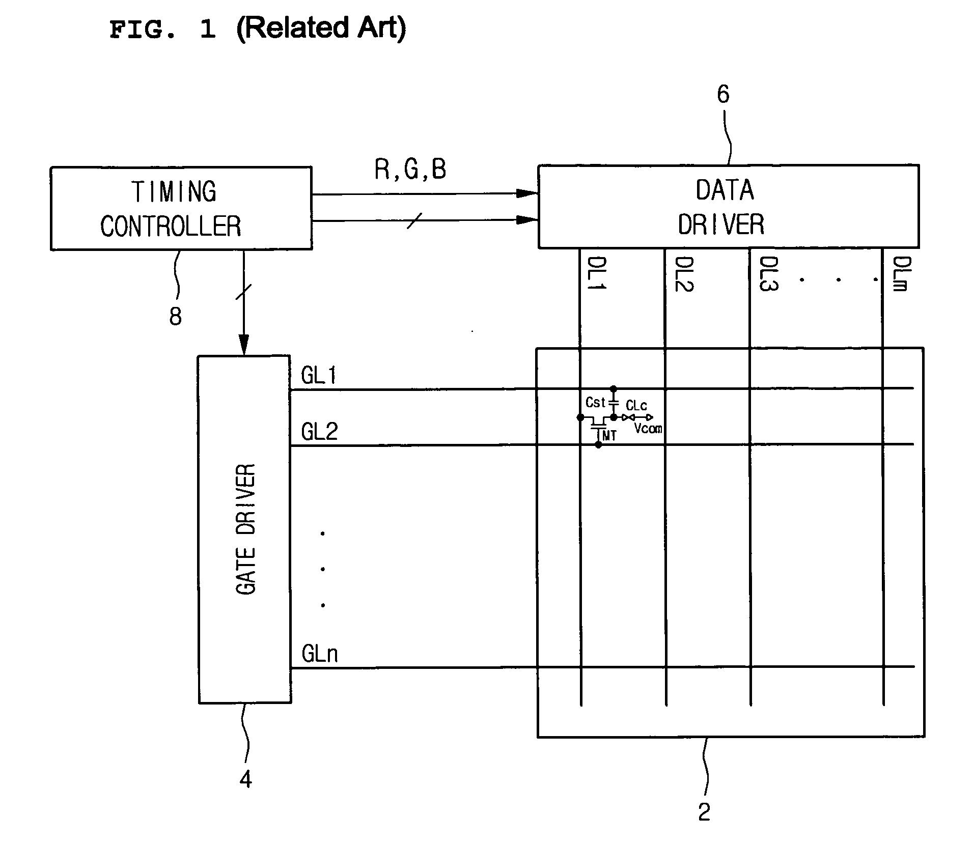 Liquid crystal display device with charge sharing function and driving method thereof