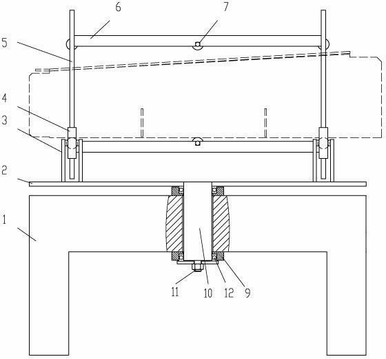 C70E cross beam constitution welding rollover table