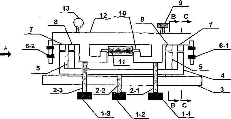 Photoelectric double-edge bearing static balance measurer and measuring method