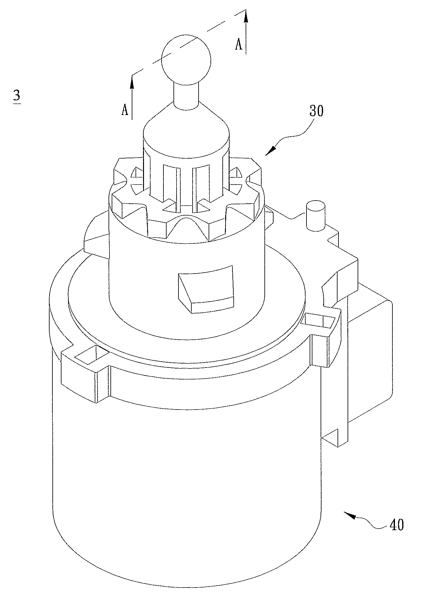 Motor and guiding structure thereof