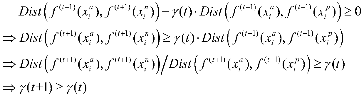 A Design Method of Triplet Loss Function Based on Trace Ratio Criterion