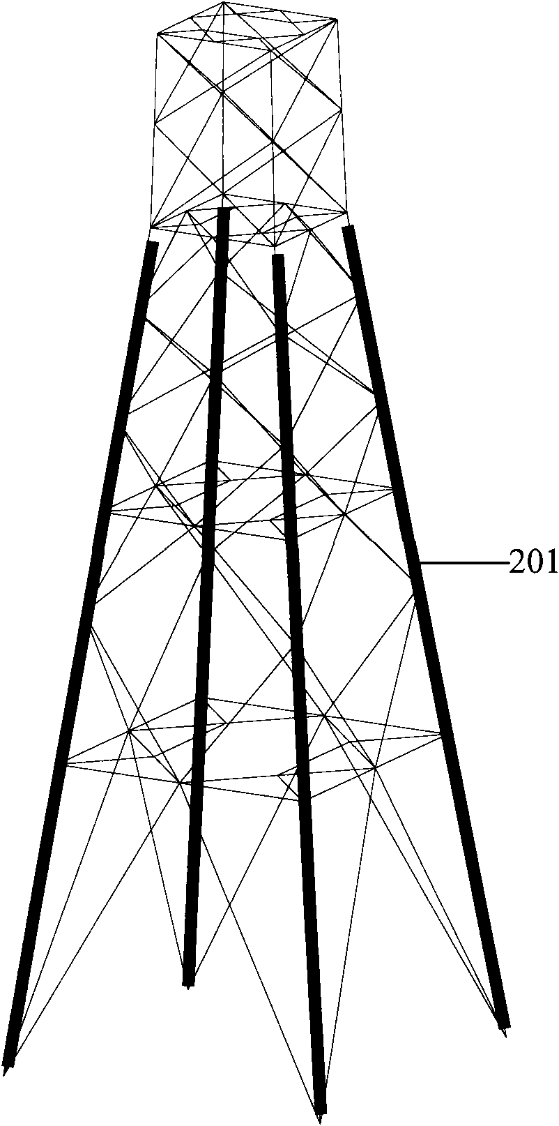 Vibration damper for ultrahigh-voltage steel tube tower