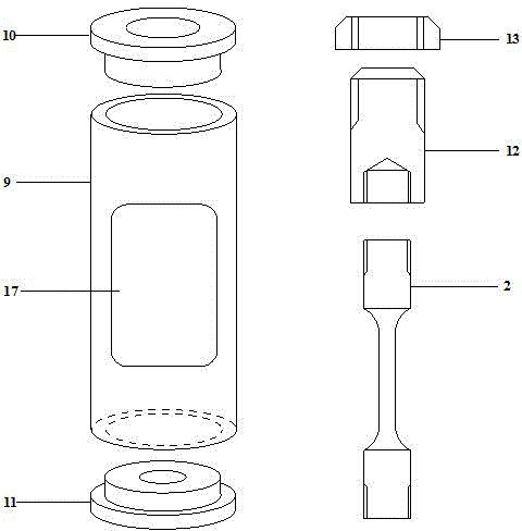 High-temperature high-pressure constant load stress corrosion experiment method and device