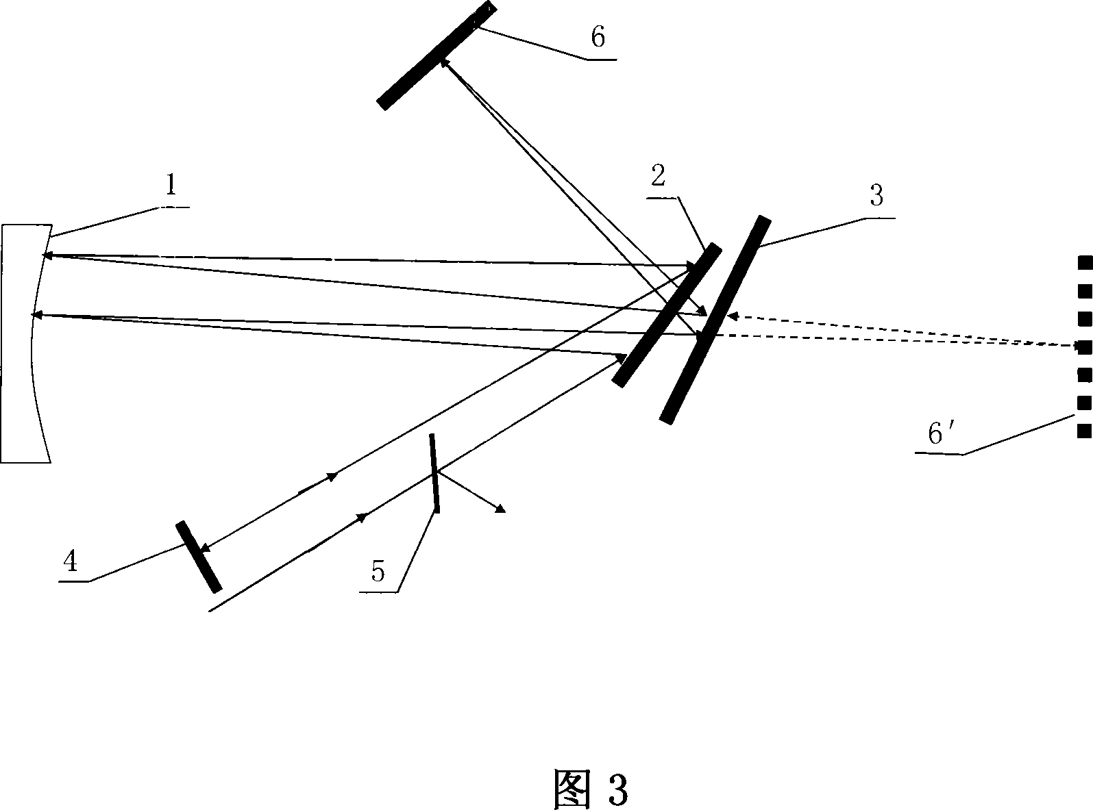 Folding reflective single optical grating expending device