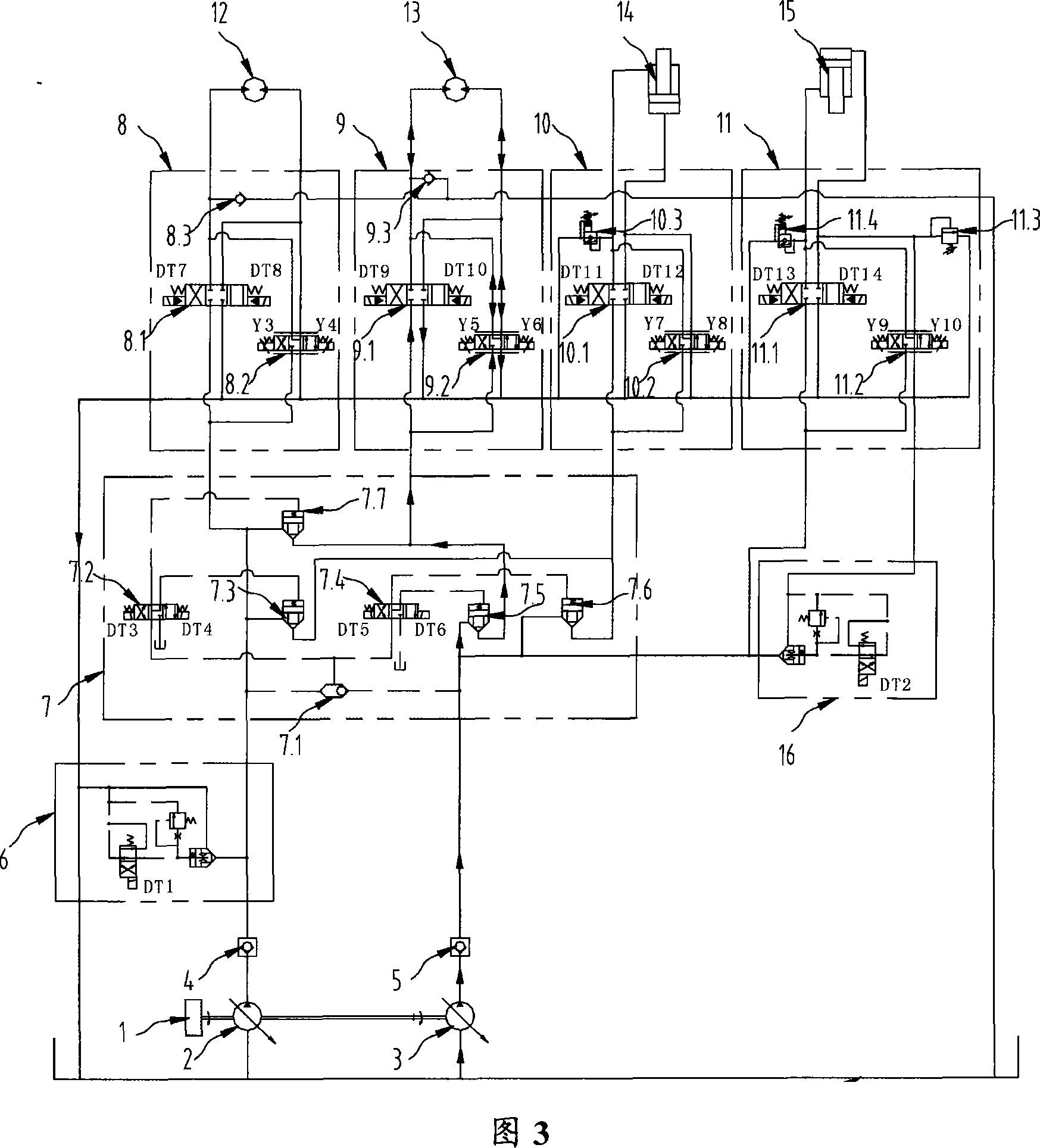 Hydraulic oil distribution controlling device for crane hydraulic system