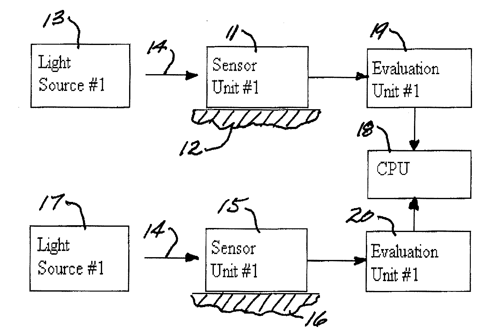 Monitoring device and method for monitoring an elevator system