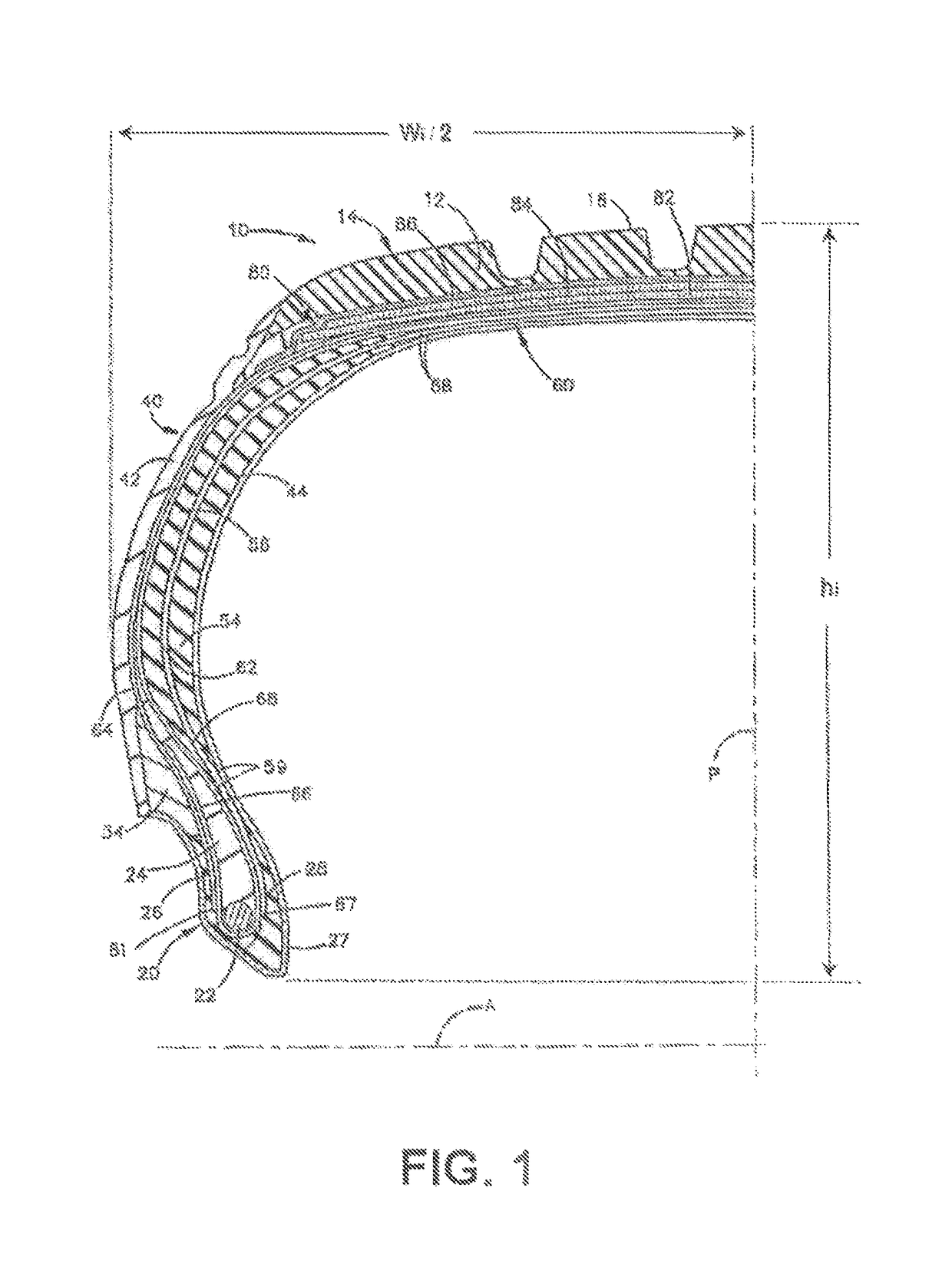 Summit diagonal matrix for tire manufacture