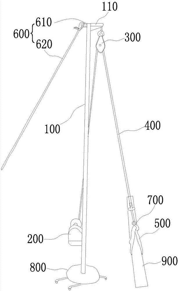 Auxiliary lifting tooling for cable mounting and cable paving system