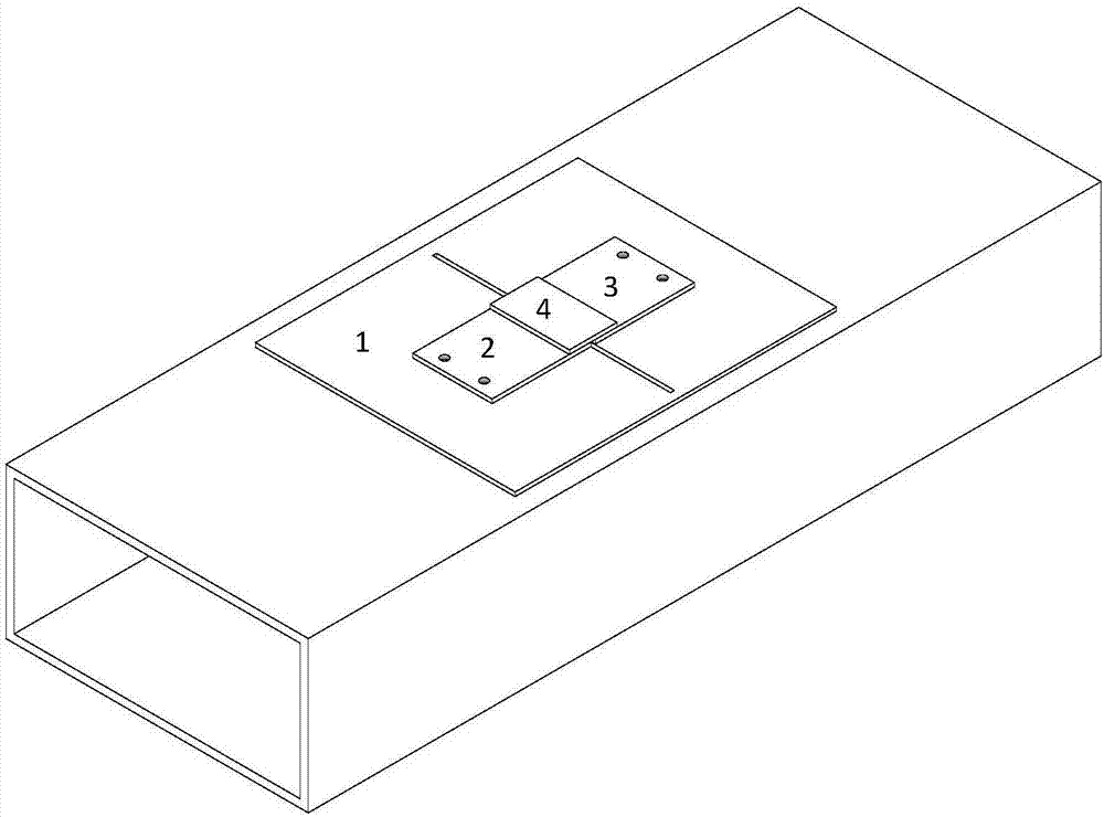 Passive inter-modulation test method based on near field coupling of slot waveguide