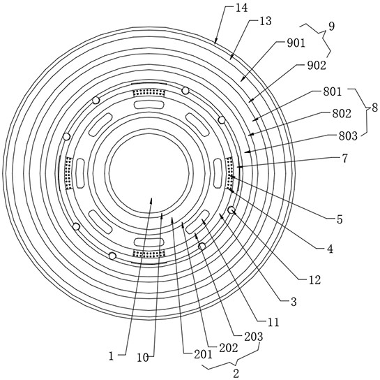 Leaky coaxial cable with directional radiation function