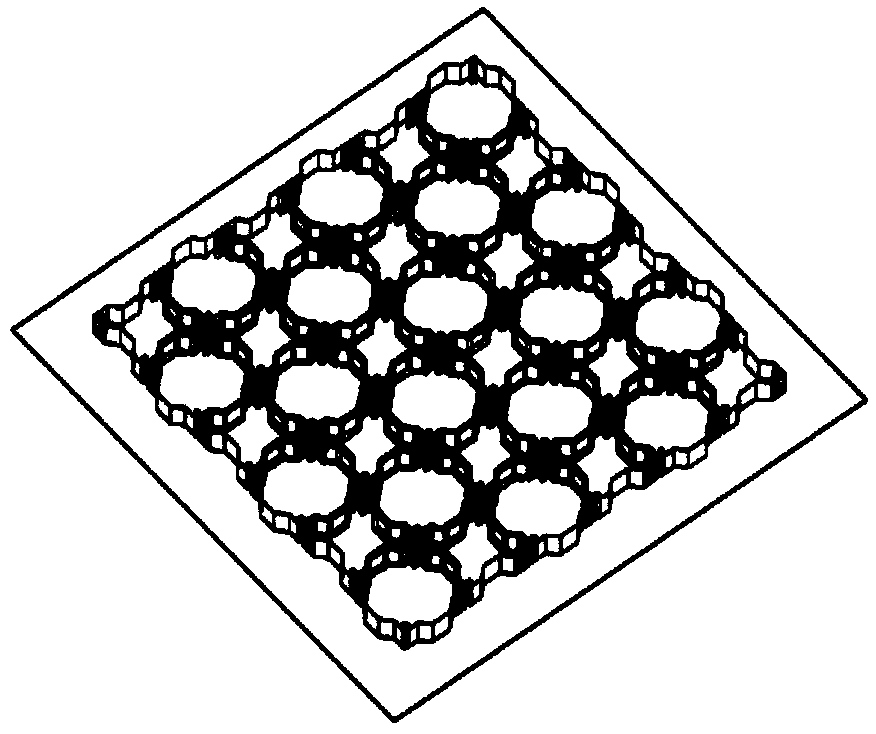 Concave-convex type flexible anti-stabbing material and preparation method thereof