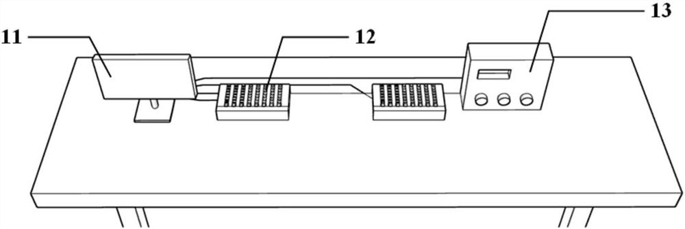 Submarine pipeline axial routing indoor test device