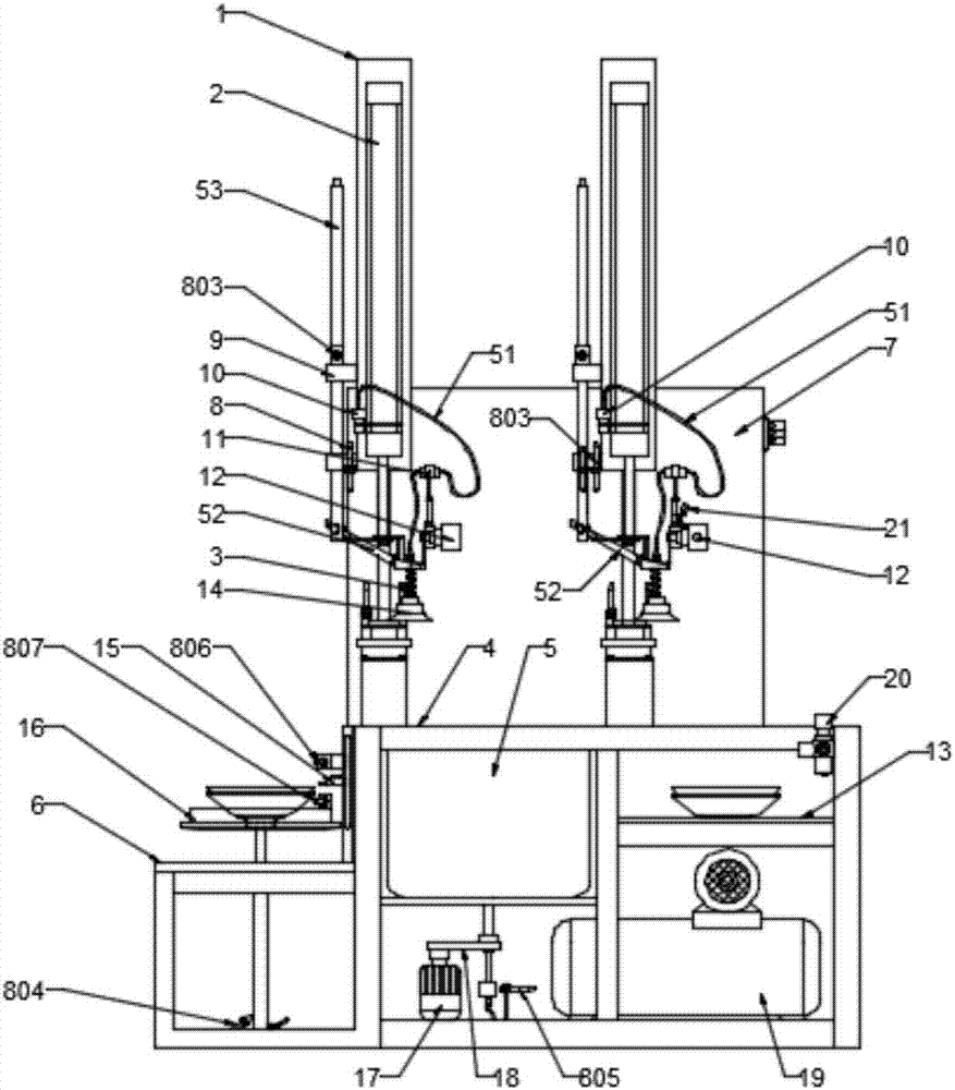 Intelligent dish-washing machine realizing automatic cleaning and disinfecting functions