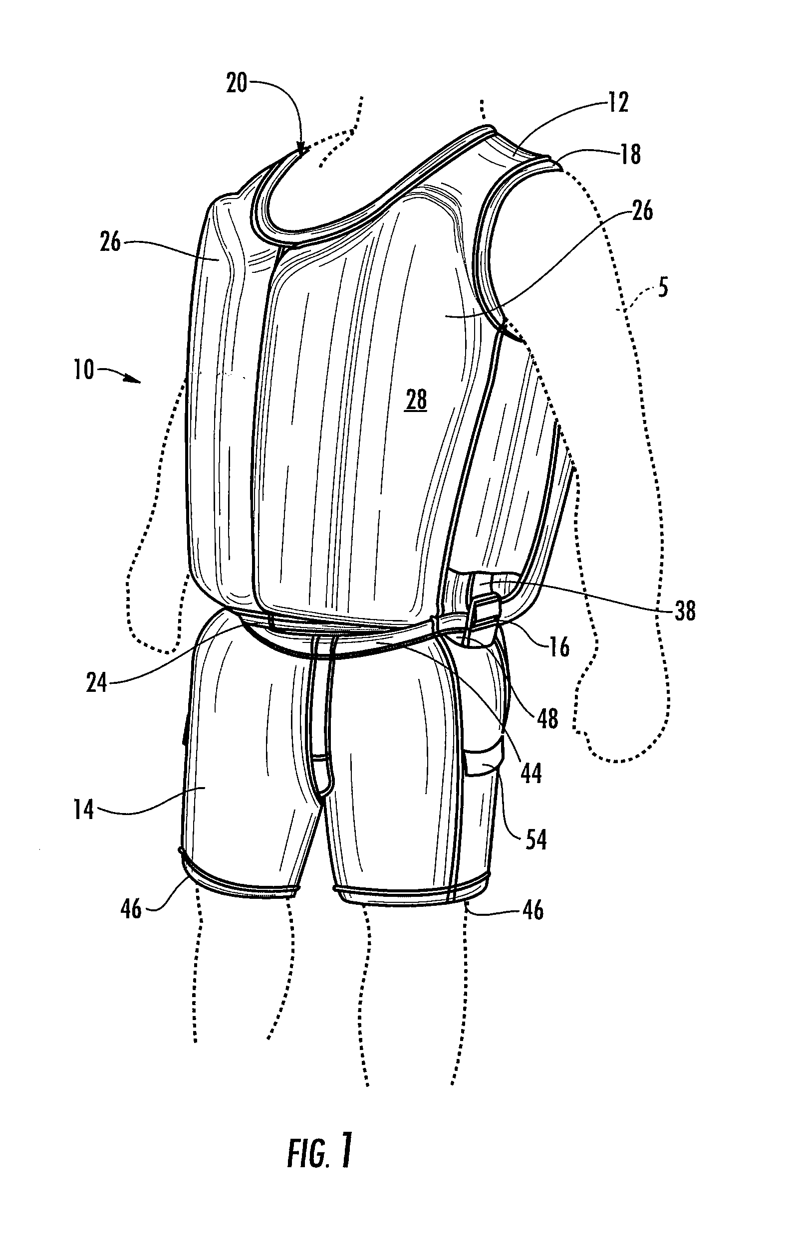 Buoyant swim garment