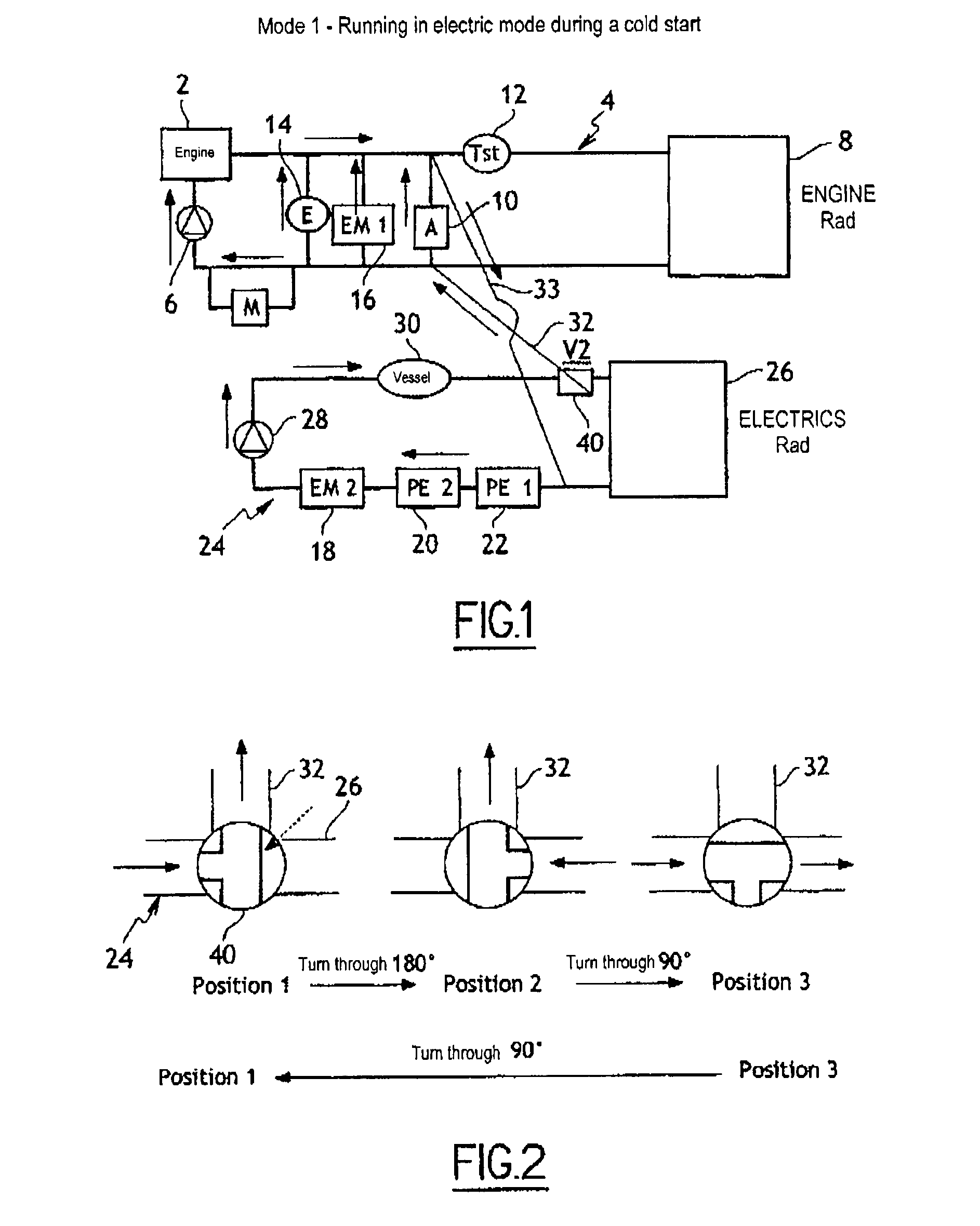 Method for controlling a vehicle drive train comprising two cooling circuits