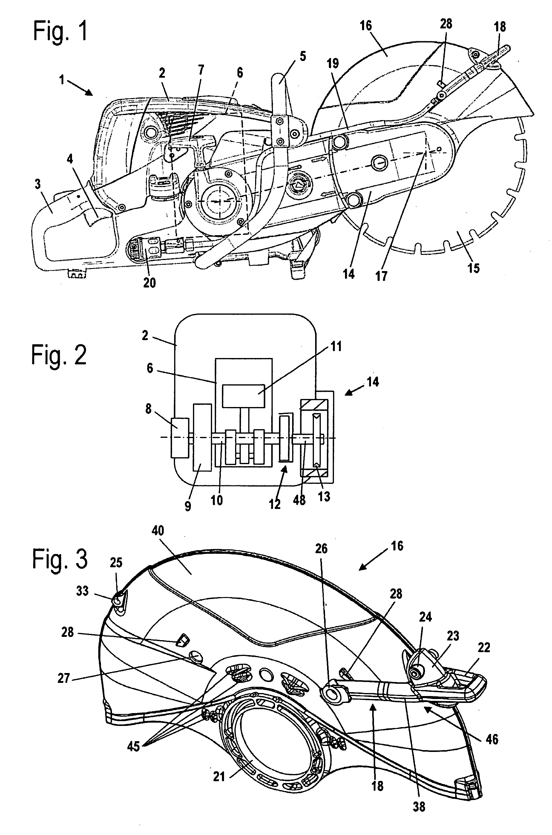 Protective Cover for a Hand-Held Cut-Off Machine