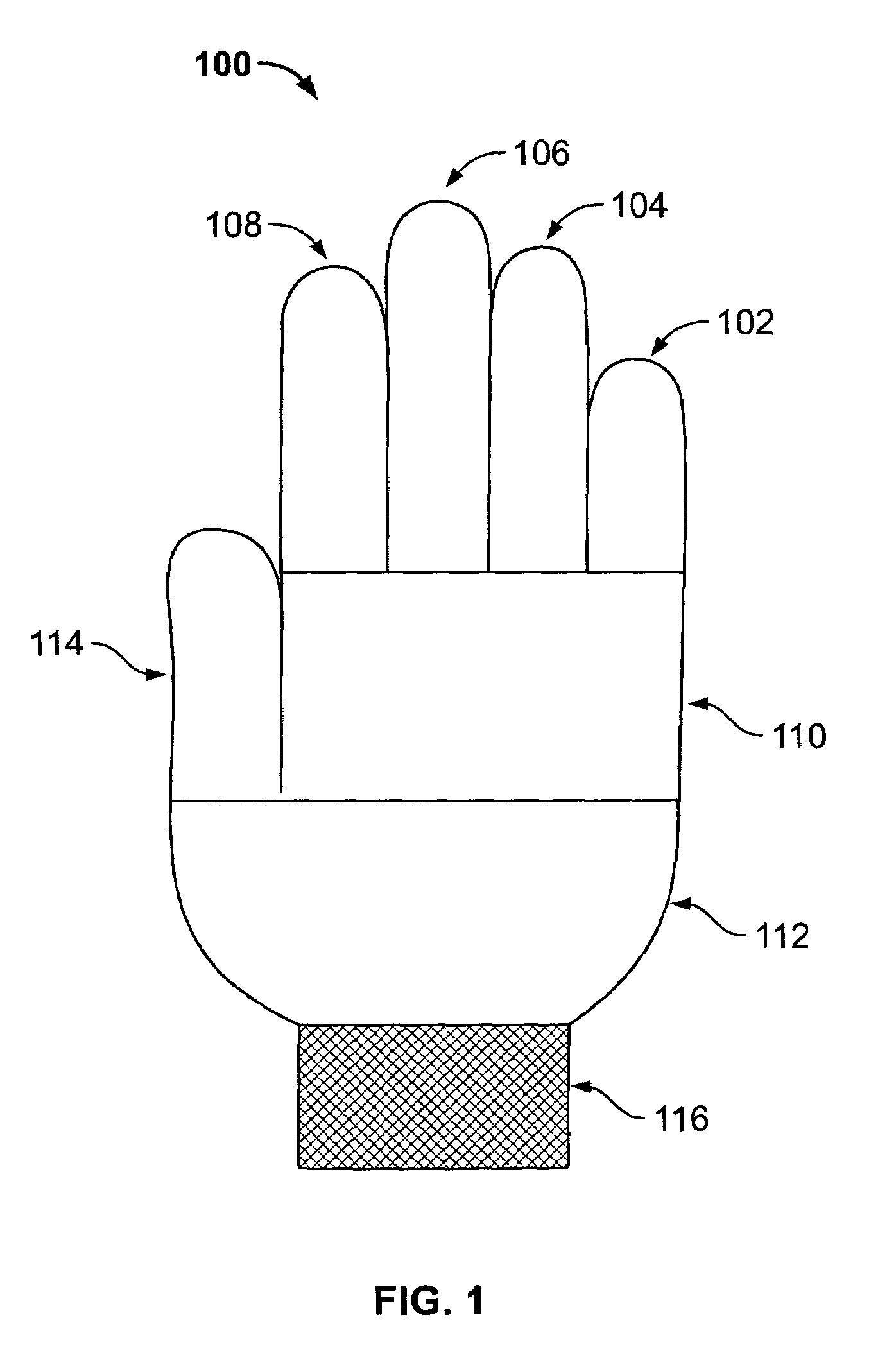 Knitted glove