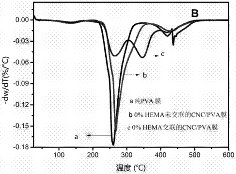 Preparation method of photo-crosslinking polyvinyl alcohol/cellulose nanocrystal (PVA/CNC) composite film