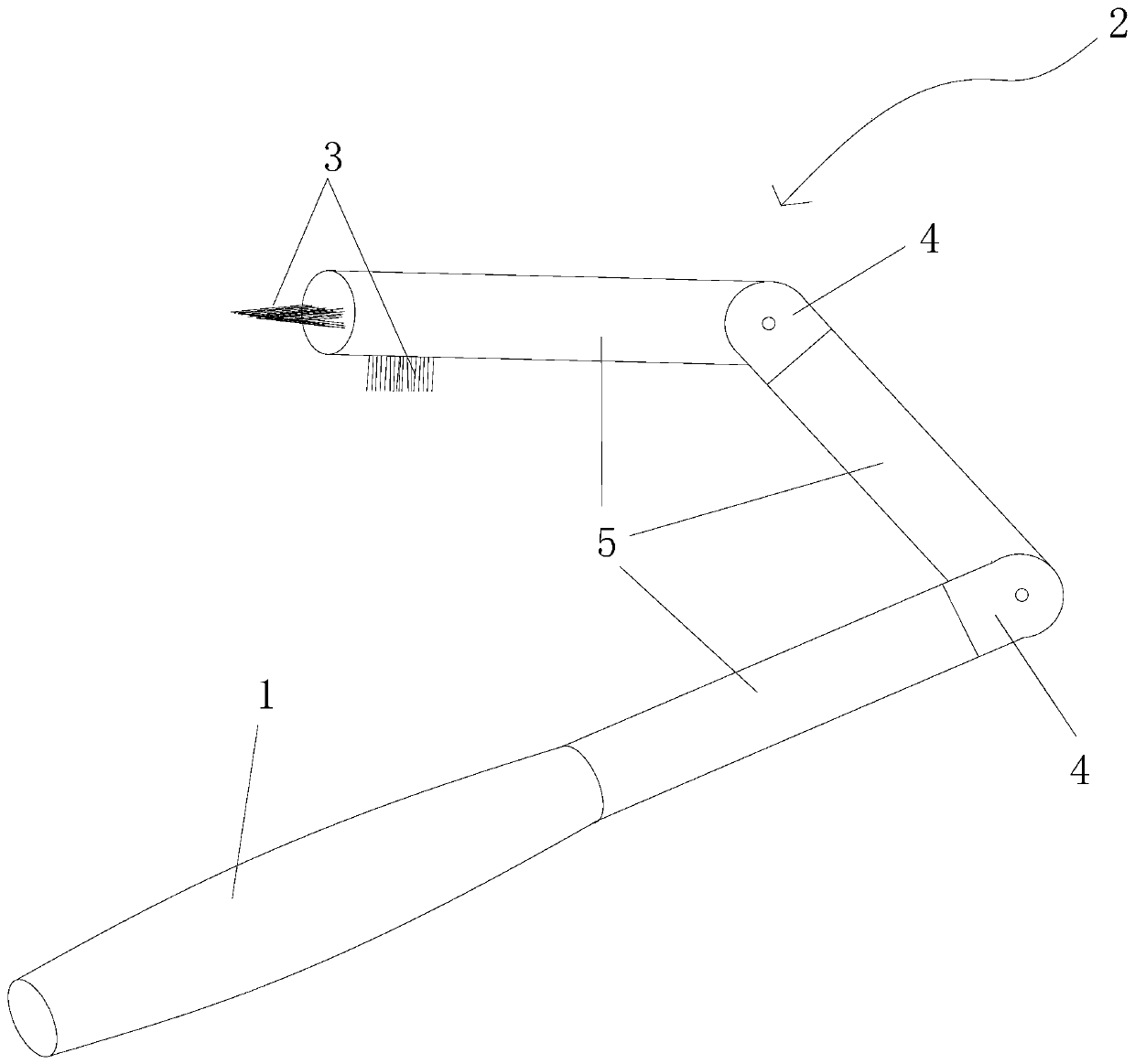 Deformable interdental brush