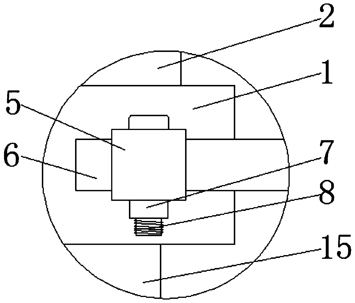 Aluminum plate part blanking die