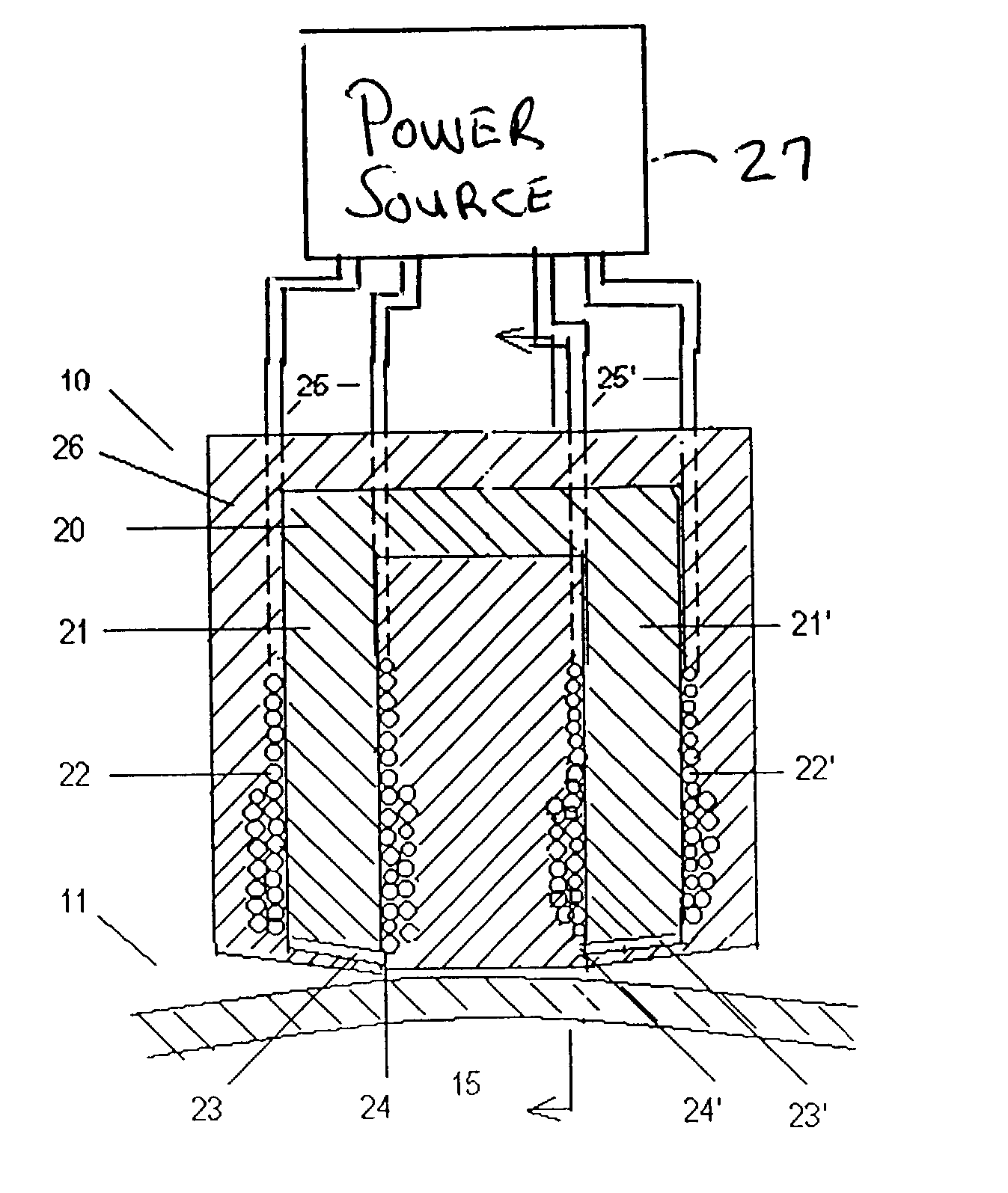 Induction heating work coil