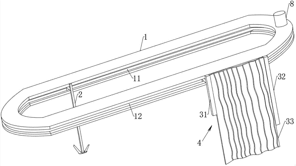 Blocking device for medical treatment hospital bed