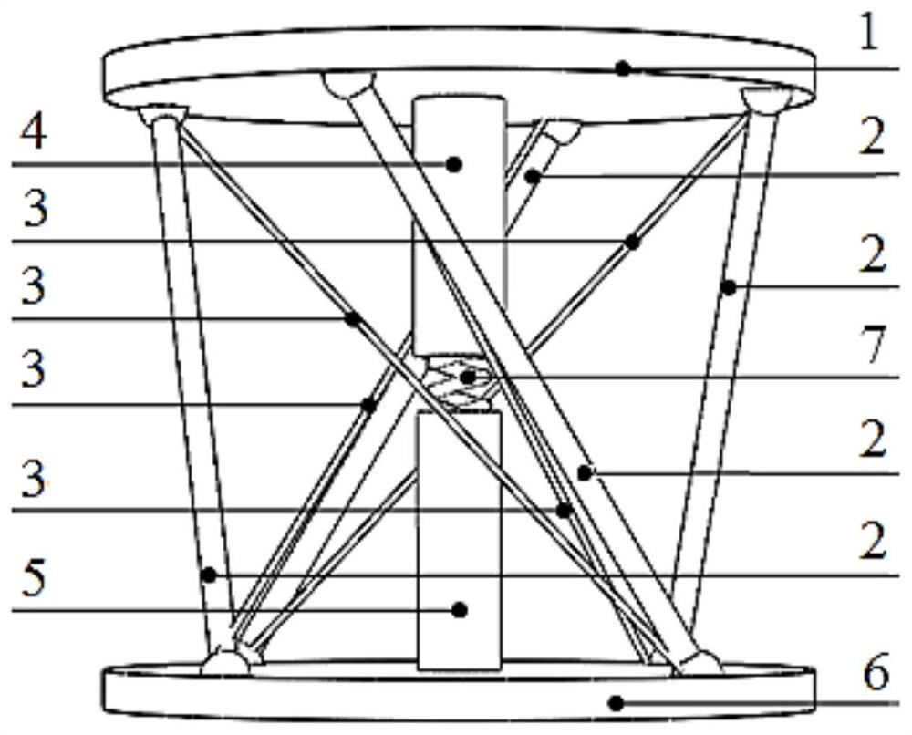 Prismatic tensegrity type quasi-zero stiffness vibration isolator