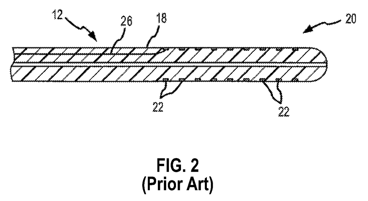 Adjustable length tension sleeve for electrical or thermal stimulation device