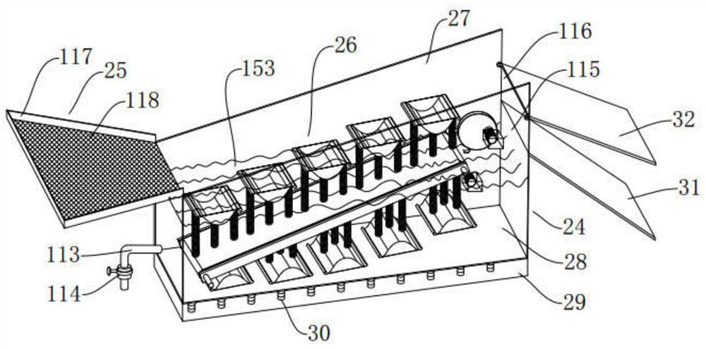 A kind of eccentric grading all-in-one car with non-destructive shearing and upward combing elastic recovery for bananas