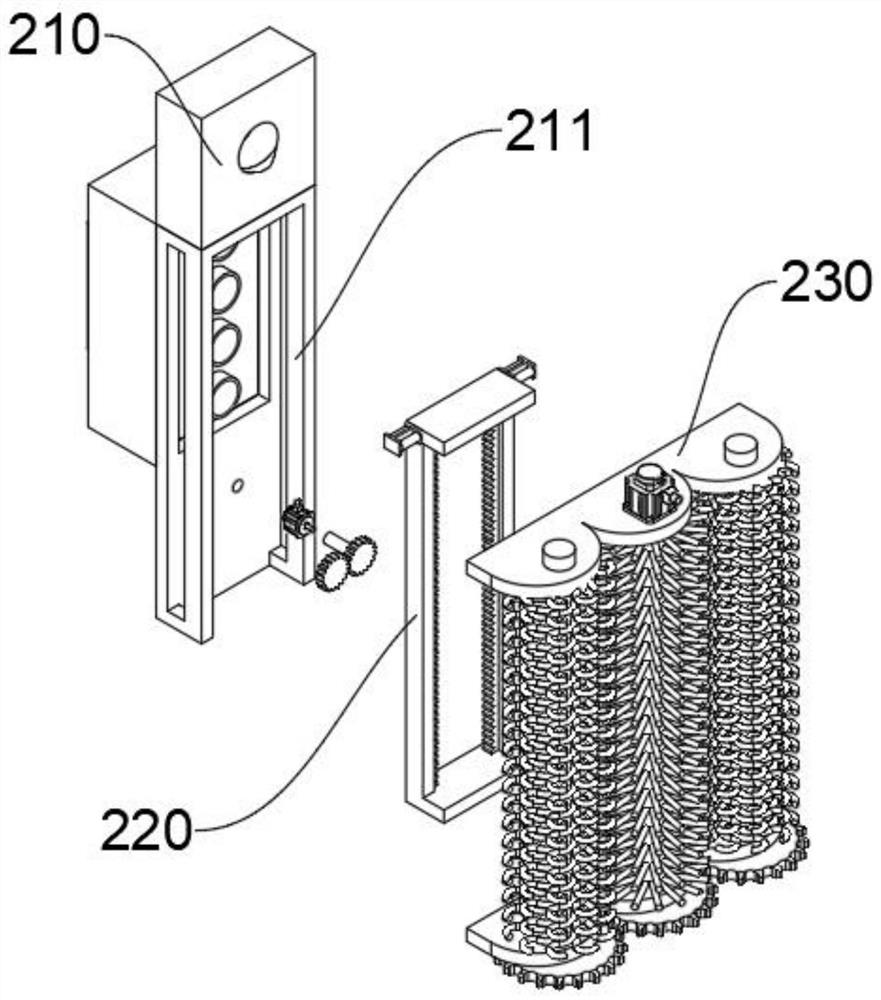 Sliding type aluminum alloy handrail cleaning mechanism and cleaning method thereof