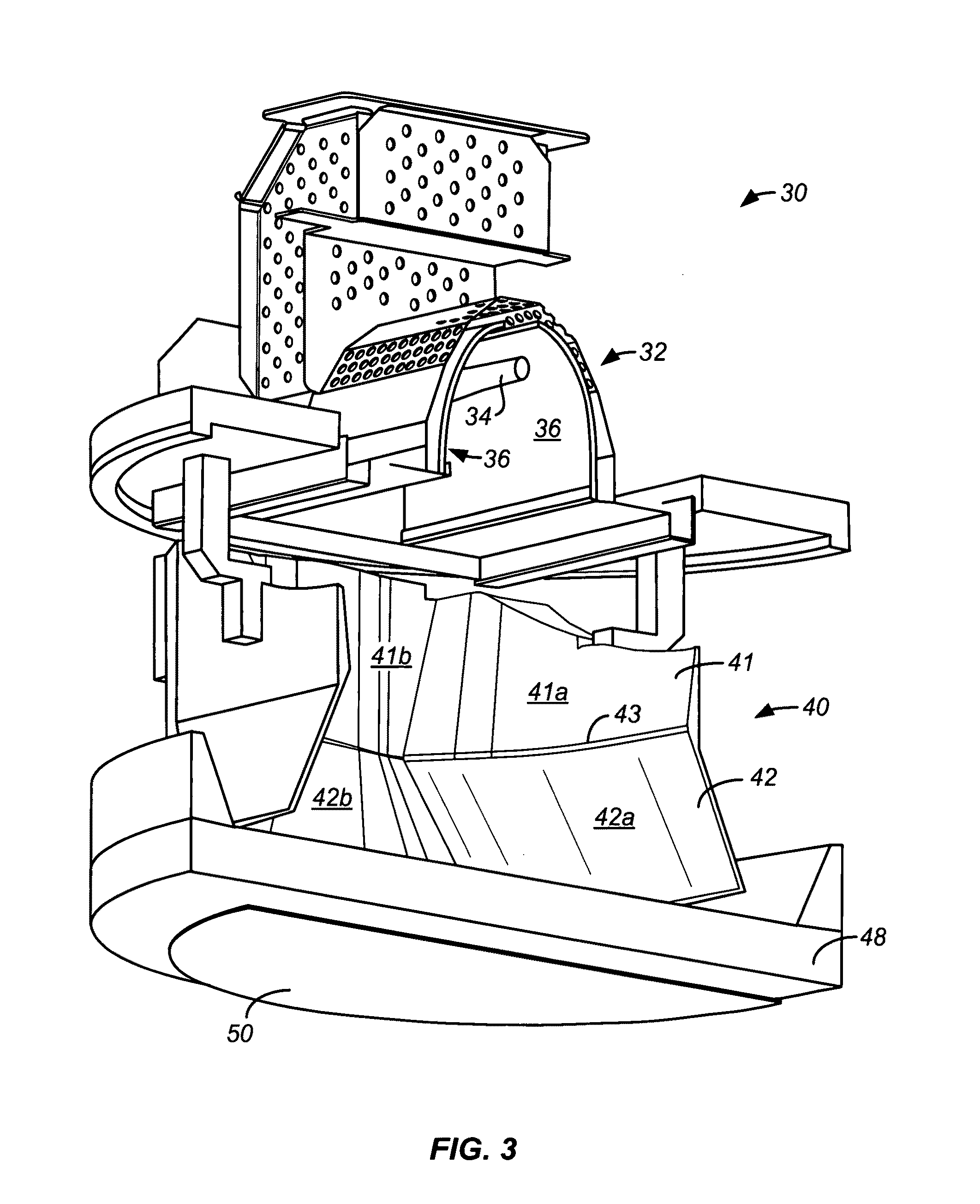 Apparatus and method for exposing a substrate to UV radiation using asymmetric reflectors